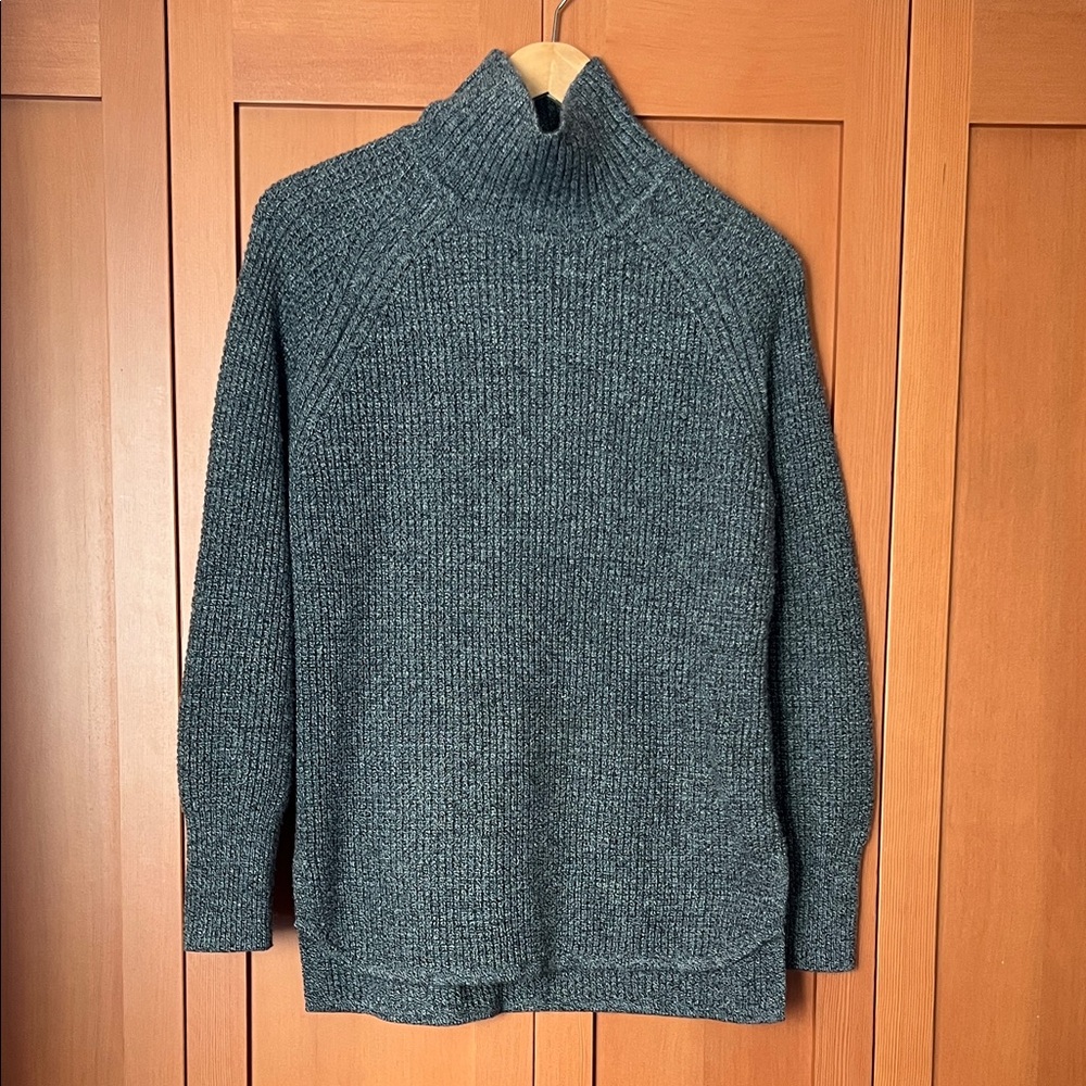 Banana Republic Women’s Gray Long Turtleneck Sweater